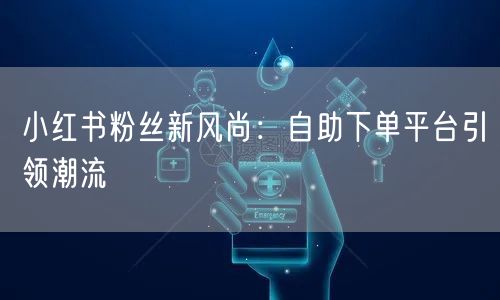 小红书粉丝新风尚：自助下单平台引领潮流
