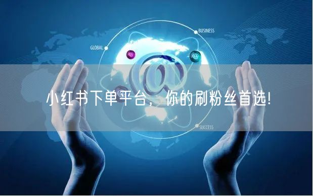 小红书下单平台，你的刷粉丝首选!