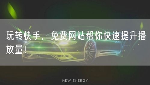 玩转快手,免费网站帮你快速提升播放量!