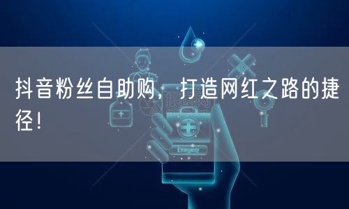 抖音粉丝自助购，打造网红之路的捷径！