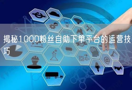 揭秘1000粉丝自助下单平台的运营技巧